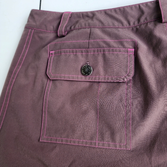 Cutter & Buck Annika Skort Women's Golf Pickleball Tennis Side Zip Brown Pink 14 - Picture 9 of 9